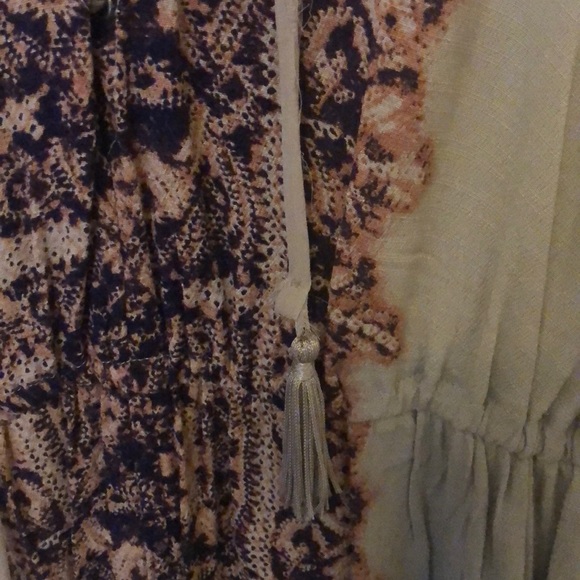 free people patterned top - Picture 3 of 4